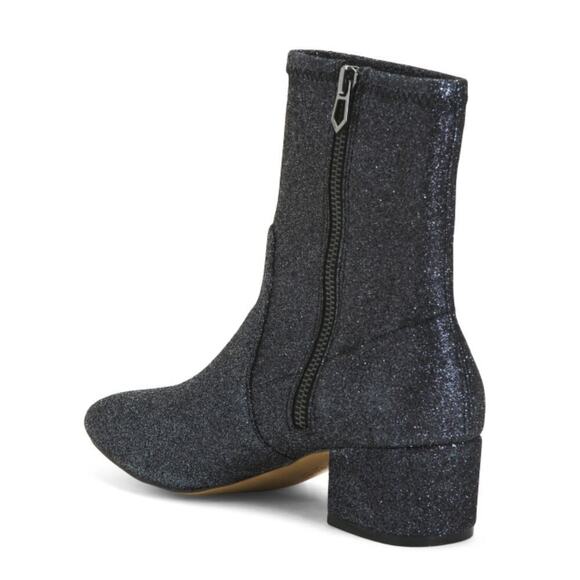 New BOTKIER Women's Gemma Shimmer Gritter Block Heel Booties - Picture 3 of 6